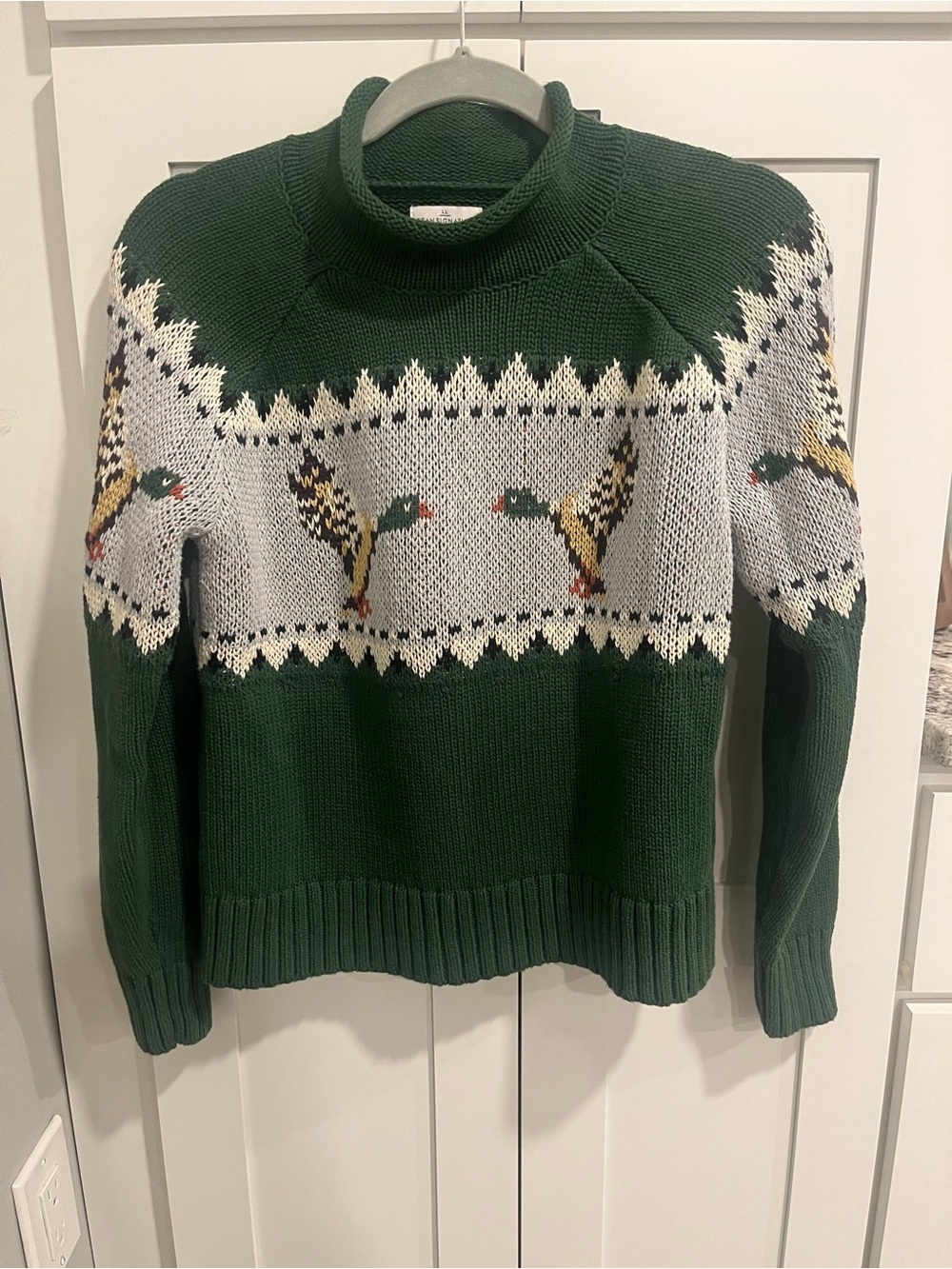 🦆NEW~ L.L. Bean Signature Forest Green and Turtleneck Sweater~ NEVER WORN🦆